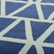 Полотенце жаккардовое банное с авторским дизайном geometry серо-синее wild, 70х140 см - фото 312273