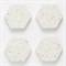Набор из 4 подставок из камня elements hexagonal 10 см - фото 316738