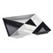 Менажница tangram ready, organic, черно-бело-серая - фото 317112