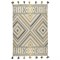 Ковер из хлопка с контрастным узором и кисточками из коллекции ethnic, 70х160 см - фото 320118