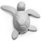 Магнит save turtle, серый - фото 327489