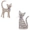 Фигурка декоративная "Кошка", L12,5 W5 H20,5 см, 2в. - фото 329279