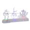 Фигурка новогодняя  с подсветкой "Санта на санях", L31 W8,5 H16 см, (3хААА не прилаг.) - фото 331314