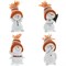 Фигурка декоративная "Снеговик", L4,5 W4,5 H6,5 см, 4в. - фото 336493