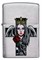 Зажигалка ZIPPO Cross, Queen & Skull с покрытием Brushed Chrome, серебристая, 38x13x57 мм - фото 354384