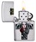 Зажигалка ZIPPO Cross, Queen & Skull с покрытием Brushed Chrome, серебристая, 38x13x57 мм - фото 354385