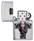 Зажигалка ZIPPO Cross, Queen & Skull с покрытием Brushed Chrome, серебристая, 38x13x57 мм - фото 354386
