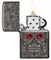 Зажигалка ZIPPO Armor™ Crystal с покрытием High Polish Black Ice®, латунь/сталь, чёрная, 38x13x57 мм - фото 354407