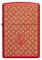 Зажигалка ZIPPO Flame Pattern с покрытием Red Matte, латунь/сталь, красная, матовая, 38x13x57 мм - фото 354489