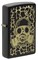 Зажигалка ZIPPO Skull Gas Mask с покрытием Black Matte, латунь/сталь, чёрная, матовая, 38x13x57 мм - фото 354494