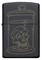 Зажигалка ZIPPO Skull Design с покрытием Black Matte, латунь/сталь, чёрная, матовая, 38x13x57 мм - фото 354501
