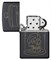 Зажигалка ZIPPO Skull Design с покрытием Black Matte, латунь/сталь, чёрная, матовая, 38x13x57 мм - фото 354503