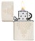 Зажигалка ZIPPO Lucky Knot Design с покрытием Mercury Glass, латунь/сталь, бежевая, 38x13x57 мм - фото 354526