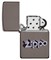 Зажигалка ZIPPO Zippo Design с покрытием Black Ice®, латунь/сталь, чёрная, глянцевая, 38x13x57 мм - фото 354541