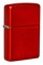 Зажигалка ZIPPO Classic с покрытием Metallic Red, латунь/сталь, красная, матовая, 38x13x57 мм - фото 354634