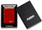 Зажигалка ZIPPO Classic с покрытием Metallic Red, латунь/сталь, красная, матовая, 38x13x57 мм - фото 354653