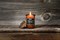 Ароматизированная свеча ZIPPO Dark Rum & Oak, воск/хлопок/кора древесины/стекло, 70x100 мм - фото 354740