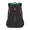 Рюкзак SWISSGEAR, черный/бирюзовый, фьюжн/2 мм рипстоп, 32x15x46 см, 22 л - фото 355173