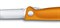 Нож для овощей VICTORINOX SwissClassic, складной, лезвие 11 см с волнистой кромкой, оранжевый - фото 355335