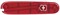 Передняя накладка для ножей VICTORINOX 84 мм, пластиковая, полупрозрачная красная - фото 355614