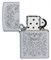 Зажигалка ZIPPO Skull Design с покрытием Satin Chrome, латунь/сталь, серебристая, 38x13x57 мм - фото 356618