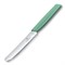 Нож столовый VICTORINOX Swiss Modern, лезвие 11 см с прямой кромкой, мятно-зелёный - фото 356726