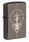 Зажигалка ZIPPO Heart of Tree с покрытием Black Ice®, латунь/сталь, чёрная, глянцевая, 38x13x57 мм - фото 357099