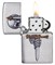 Зажигалка ZIPPO Sword Skull Desig с покрытием Brushed Chrome, латунь/сталь, серебристая, 38x13x57 мм - фото 357145
