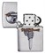 Зажигалка ZIPPO Sword Skull Desig с покрытием Brushed Chrome, латунь/сталь, серебристая, 38x13x57 мм - фото 357146
