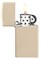 Зажигалка ZIPPO Slim® с покрытием Flat Sand, латунь/сталь, бежевая, матовая, 29x10x60 мм - фото 357151