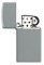 Зажигалка ZIPPO Slim® с покрытием Flat Grey, латунь/сталь, серая, глянцевая, 29x10x60 мм - фото 357158