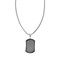 Подвеска ZIPPO Black Crystal Pendant Necklace, серебристо-чёрная, с цепочкой 60 см, сталь, 35 мм - фото 357212