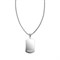 Подвеска ZIPPO Black Crystal Pendant Necklace, серебристо-чёрная, с цепочкой 60 см, сталь, 35 мм - фото 357213