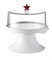 Тортовница на ножке подарочная merry tray средняя белая - фото 358368