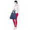 Сумка складная mini maxi shopper spots navy - фото 360055