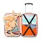 Чемодан детский trolley xs cats and dogs rose - фото 360074