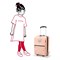 Чемодан детский trolley xs cats and dogs rose - фото 360075