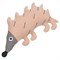 Погремушка из хлопка Ежик ugo из коллекции tiny world 14х8 см - фото 363606