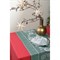 Дорожка из хлопка зеленого цвета с рисунком Ледяные узоры из коллекции new year essential, 53х150см - фото 363674