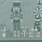Скатерть из хлопка зеленого цвета с рисунком Щелкунчик из коллекции new year essential, 180х180см - фото 363851