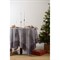 Скатерть из хлопка фиолетово-серого цвета с рисунком Щелкунчик, new year essential, 180х260см - фото 363890