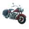Модель мотоцикла Harley Davidson красный - фото 369584