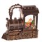 Фигурка декоративная с подсветкой и эффект. вьюги  "Паровоз", L24,5 W11 H22,5 см, (3хАА не прилаг) - фото 370737