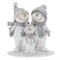 Фигурка декоративная "Снеговики", L10 W4,5 H11,5 см - фото 372429