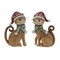 Фигурка декоративная "Кошка",  10,5 W6 H16 см, 2в. - фото 375406