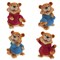 Фигурка декоративная "Тигр", L4,5 W4 H7 см, 4 в. - фото 375981