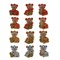 Фигурка декоративная "Тигр", L3 W3 H3,5 см, 12в. - фото 376079