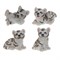 Фигурка декоративная "Тигр", L5,5 W5 H7 см, 4в. - фото 376196