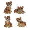 Фигурка декоративная "Тигр", L4,5 W4 H6 см, 4в. - фото 376209