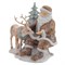 Фигурка декоративная "Дед Мороз с оленем", L18 W15 H17 см - фото 376996